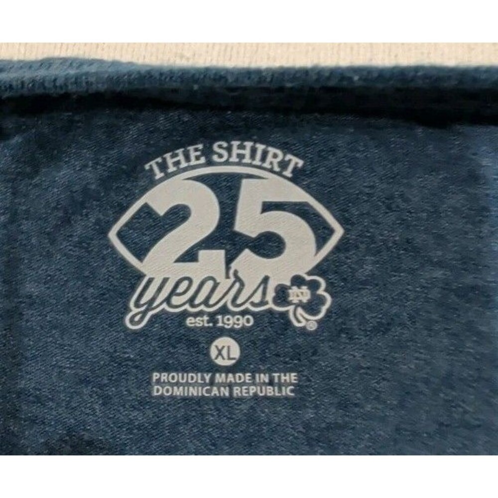 Notre Dame 2014 Football "Then, Now, Forever" 2 Sided Graphic Tshirt Adult XL - Picture 7 of 8